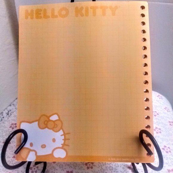 Hello Kitty Sanrio Vintage Notebook Graph Pages Ephemera Junk journal Paper lot - Picture 5 of 9